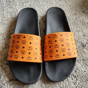 Men's MCM monogram slides